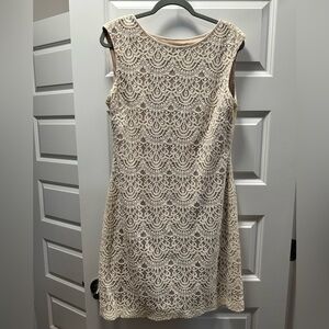 Off white lace tank dress